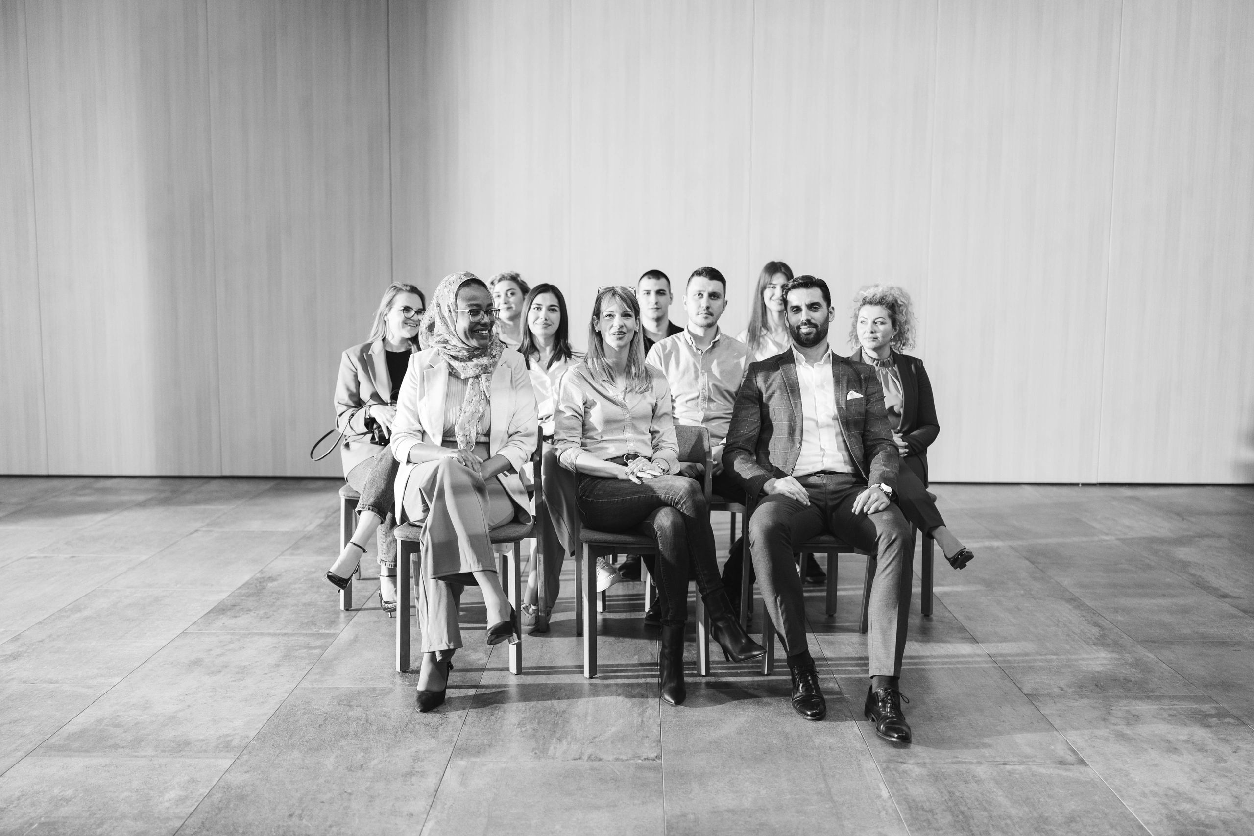 Asistentes en seminario corporativo